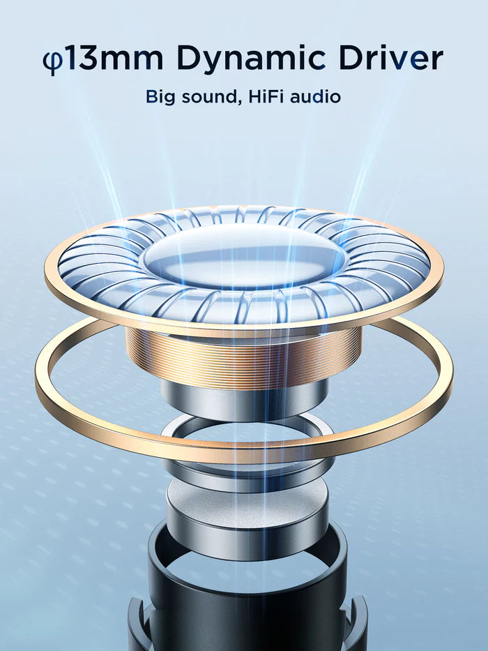 سماعات جويرووم JR-FB2 اللاسلكية, تشغيل حتى 35 ساعة | JOYROOM JR-FB2 Wireless Earbuds HiFi Sound, 35H Playtime