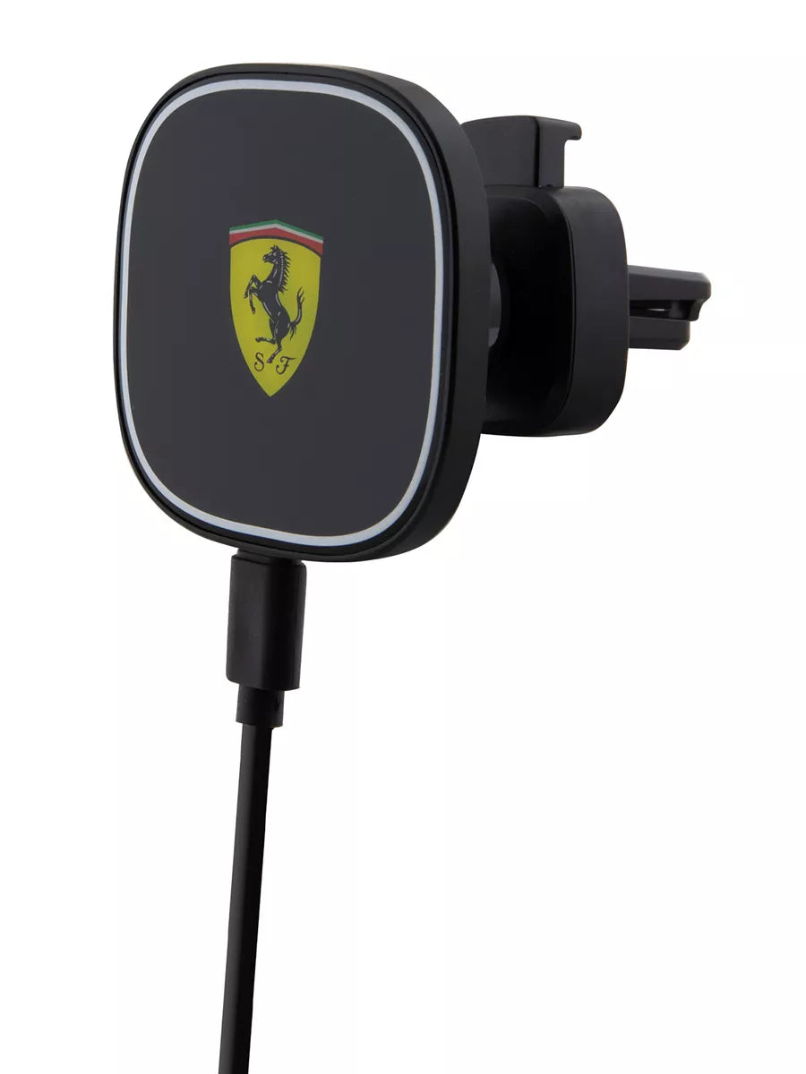 Ferrari MagSafe Car Charger 15W – Fast Magnetic Wireless Charging | شاحن سيارة لاسلكي فيراري ماج سيف بقوة 15 واط