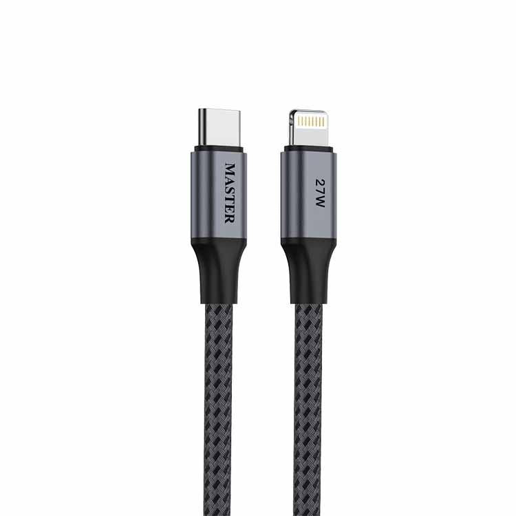 Kabloya Master Braided 27W USB-C bo Lightning, 1.2m - Gewr