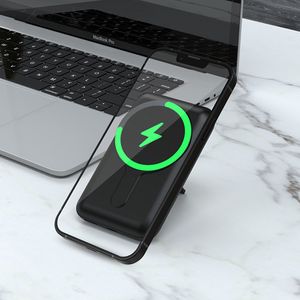 RockRose Magair 10 Neo 10000mAh 20W Max Dual Port PD & QC 3.0 Magnetic Wireless Power Bank With Kickstand - باور بانك لاسلكي بسعة 10000 ميلي أمبير مع ستاند من روك روز