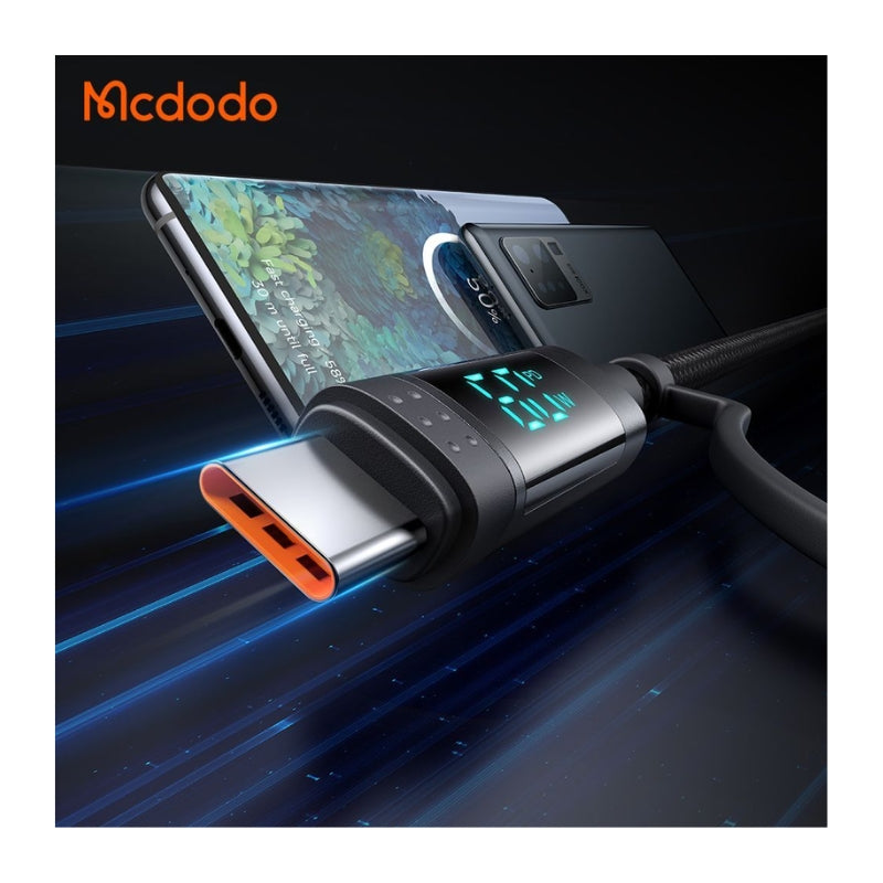 كيبل مكدودو 4 في 1, يو اس بي اي - يو اس بي سي الى يو اس بي سي - لايتننغ بقدرة 60 واط وطول 1.2 متر | Mcdodo 4-in-1 60W USB-C-USB-A to USB-C-Lightning Travel Cable 1.2m