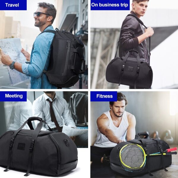 حقيبة بانجي BG-7088 متعددة الوظائف للسفر بسعة 36 لتر - اسود | BANGE BG-7088 Multi-function Large Capacity Men Travel Bag 36L – Black