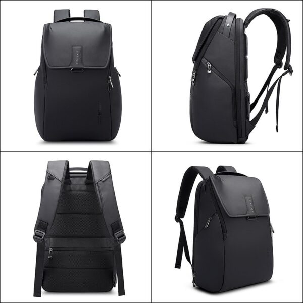 حقيبة بانجي 2581 بريميوم مضادة للسرقة ومقاومة للماء - اسود | BANGE 3581 Premium Quality Anti-Theft Backpack – Black