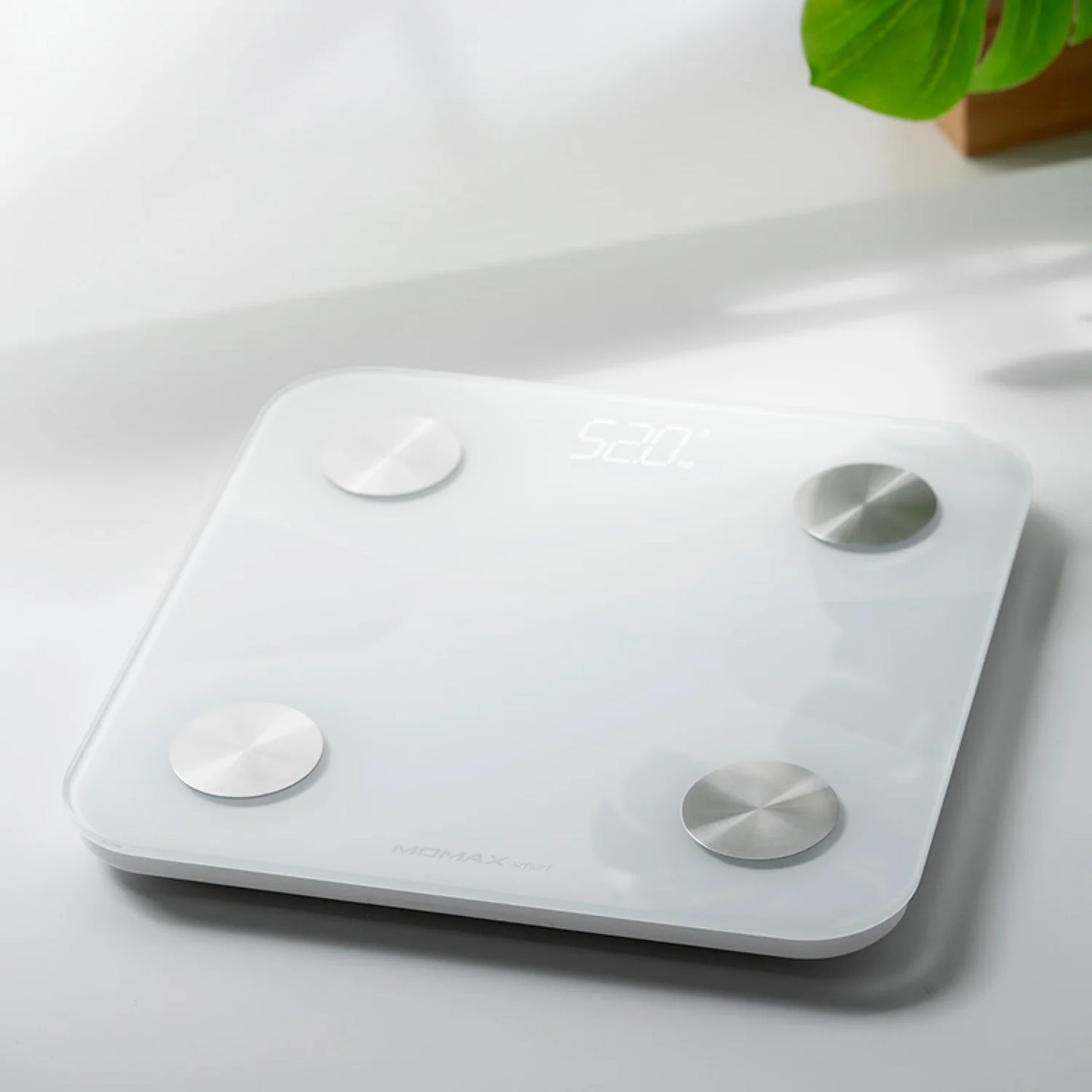 Momax Lite Tracker IoT Body Scale, 13 Body Metrics Analysis - ميزان الجسم موماكس لايت تراكر IoT الذكي, تحليل 13 مؤشرا صحيا