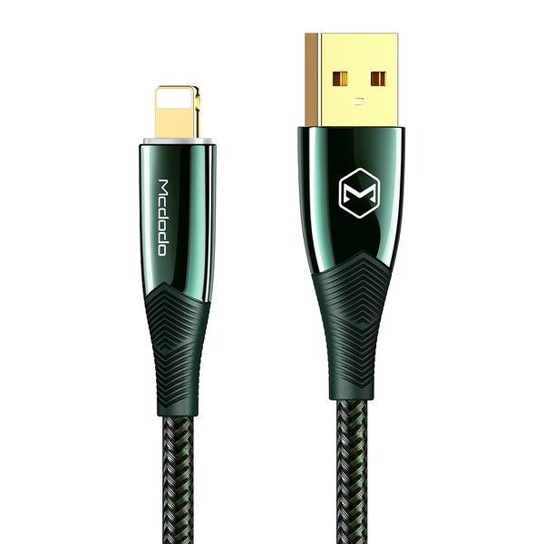 Mcdodo Shark Series Auto Power Off Lightning Data Cable 1.2M - كابل ماكدودو شارك سيريز لايتنينج لإيقاف التشغيل التلقائي بطول 1.2 متر