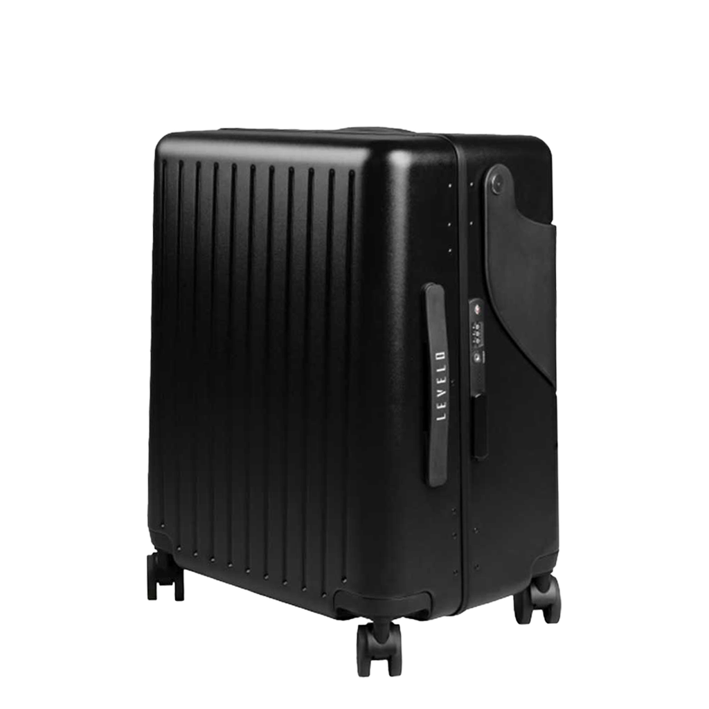 حقيبة سفر ليفيلو روم رايد 22" مع مقعد طفل مدمج وهيكل مقاوم للصدمات - اسود | Levelo RoamRide 22" Travel Luggage with Built-in Child Seat, Impact Resistance Shell - Black
