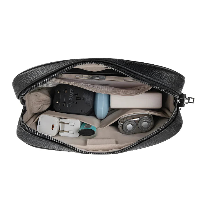 حقيبة ويوو ماستر الجلدية مع قفل بصمة | WiWU Master Leather Pouch with Fingerprint Lock