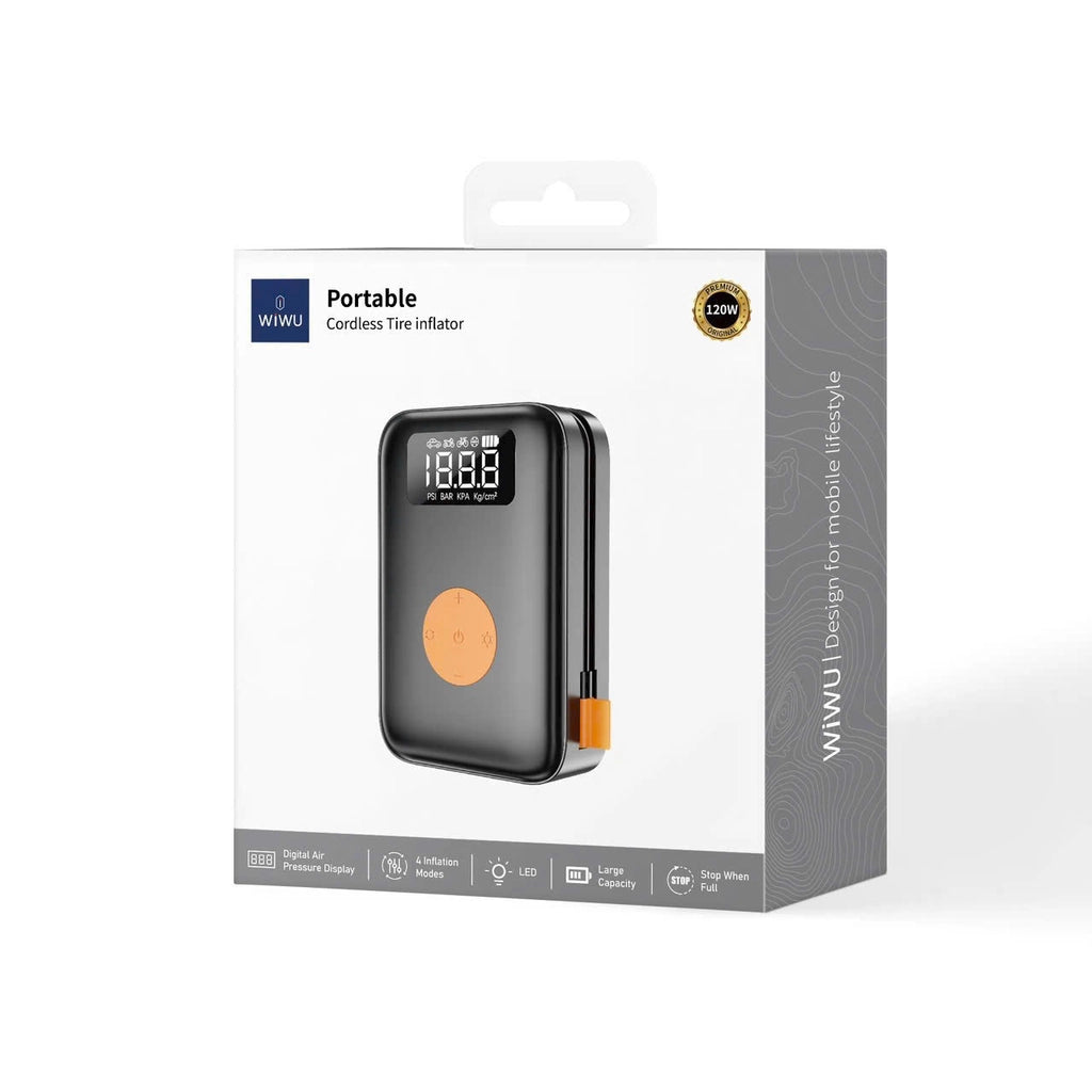 منفاخ اطارات ويوو Wi-Ai003 المحمول | WiWU Wi-Ai003 Portable Air Compressor Pump