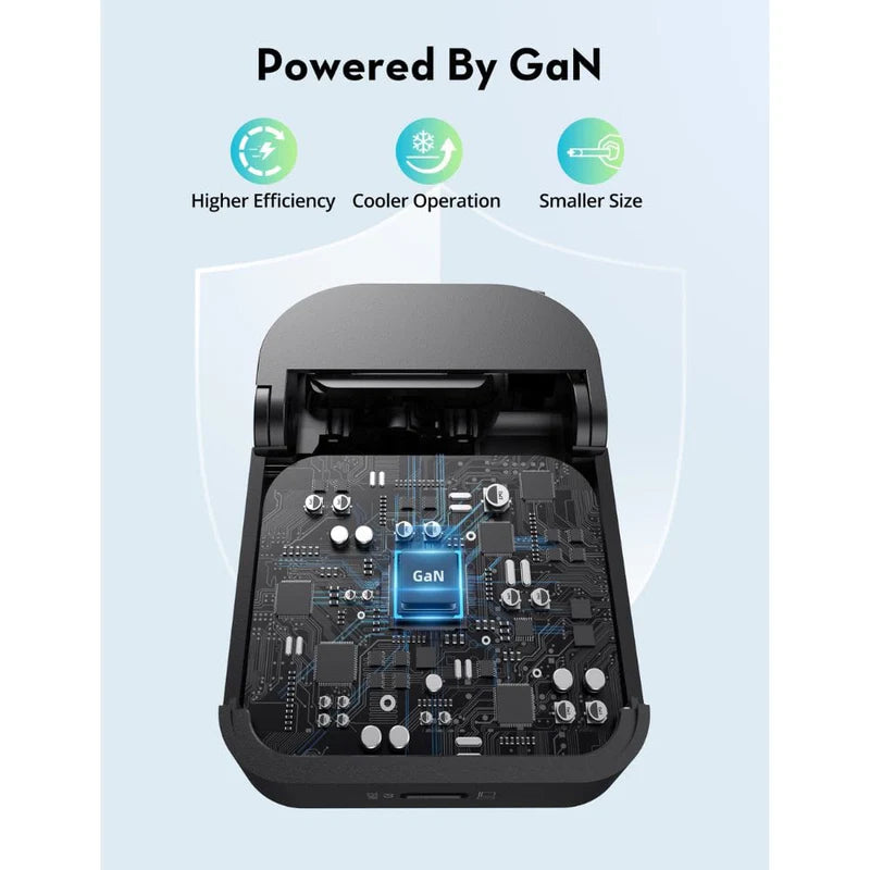 شاحن جداري راف باور PC1082 بتقنية GaN و بمنفذ تايب سي وقدرة شحن 35 واط - اسود | RAVPower RP-PC1082 35W PD GaN 5.0 USB-C Wall Charger – Black