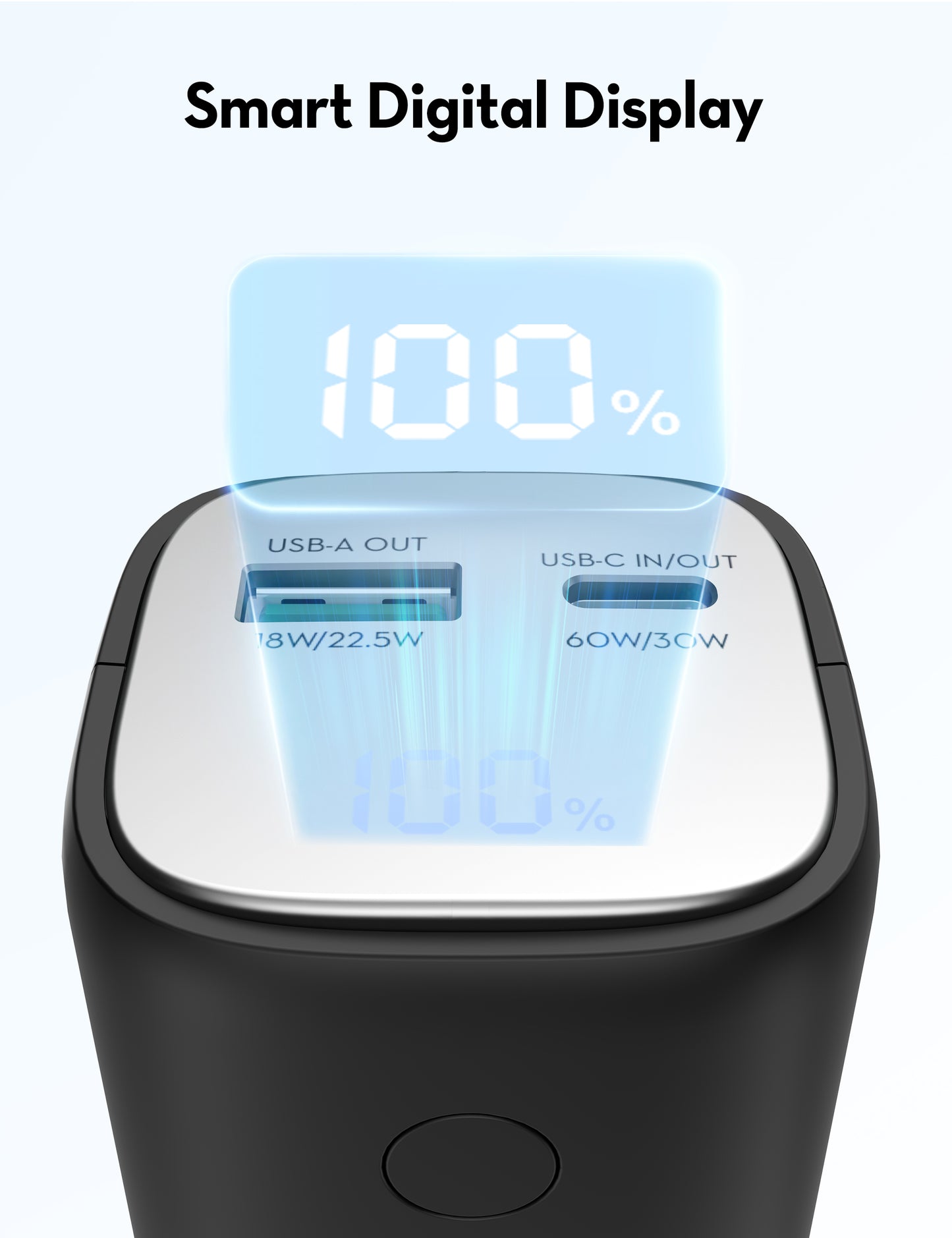 باور بانك راف باور RP-PB208 بسعة 10400 مللي امبير وبقدرة شحن 30 واط - اسود | RAVPower RP-PB208 Super – 10400mAh PD Pioneer 30W 2-Port Power Bank - Black