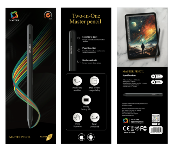 قلم ماستر الرقمي للاجهزة اللوحية | MASTER Pencil – Digital Stylus Pen