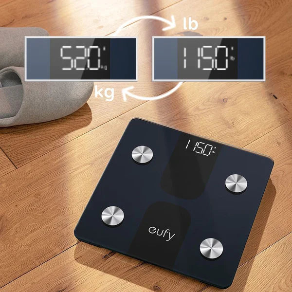 Anker eufy Clean Smart Scale C1 - ميزان أنكر يوفي الذكي مع بلوتوث وتحليل تكوين الجسم واللياقة البدنية