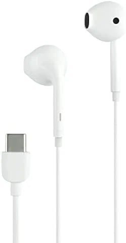 Cellularline Wired Capsule Headphones with Cable and Built-in Microphone USB-C Port - سماعات الرأس السلكية مع مايكرفون من سيليلار لاين