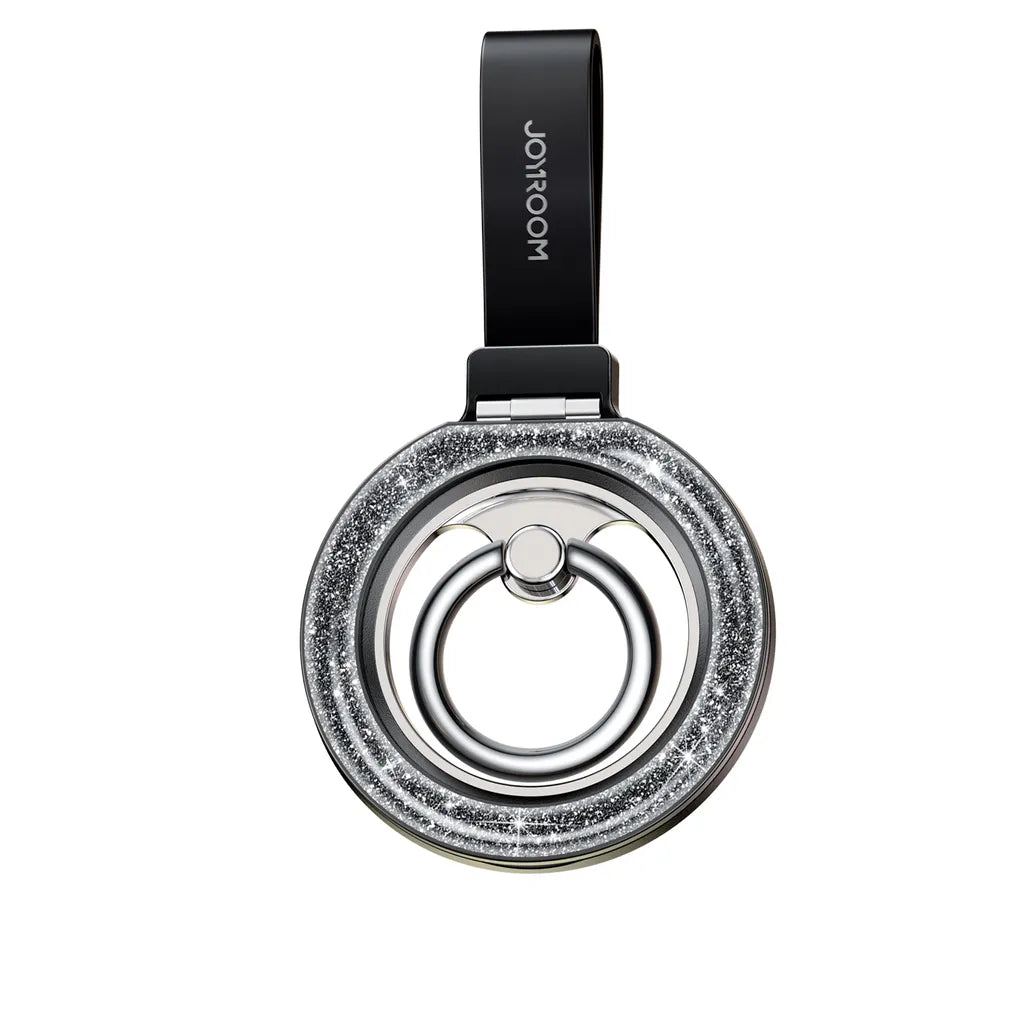 حامل هاتف جويرووم JR-ZS435 المغناطيسي مع حلقة لامعة - اسود | JOYROOM JR-ZS425 Magnetic MagSafe Phone Holder with Shiny Ring