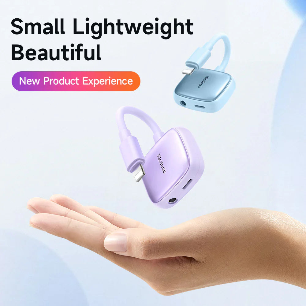 Mcdodo Lightning to Lightning and DC3.5 Digital Audio Cable - ماكدودو لايتنينج إلى لايتنينج وكابل الصوت الرقمي