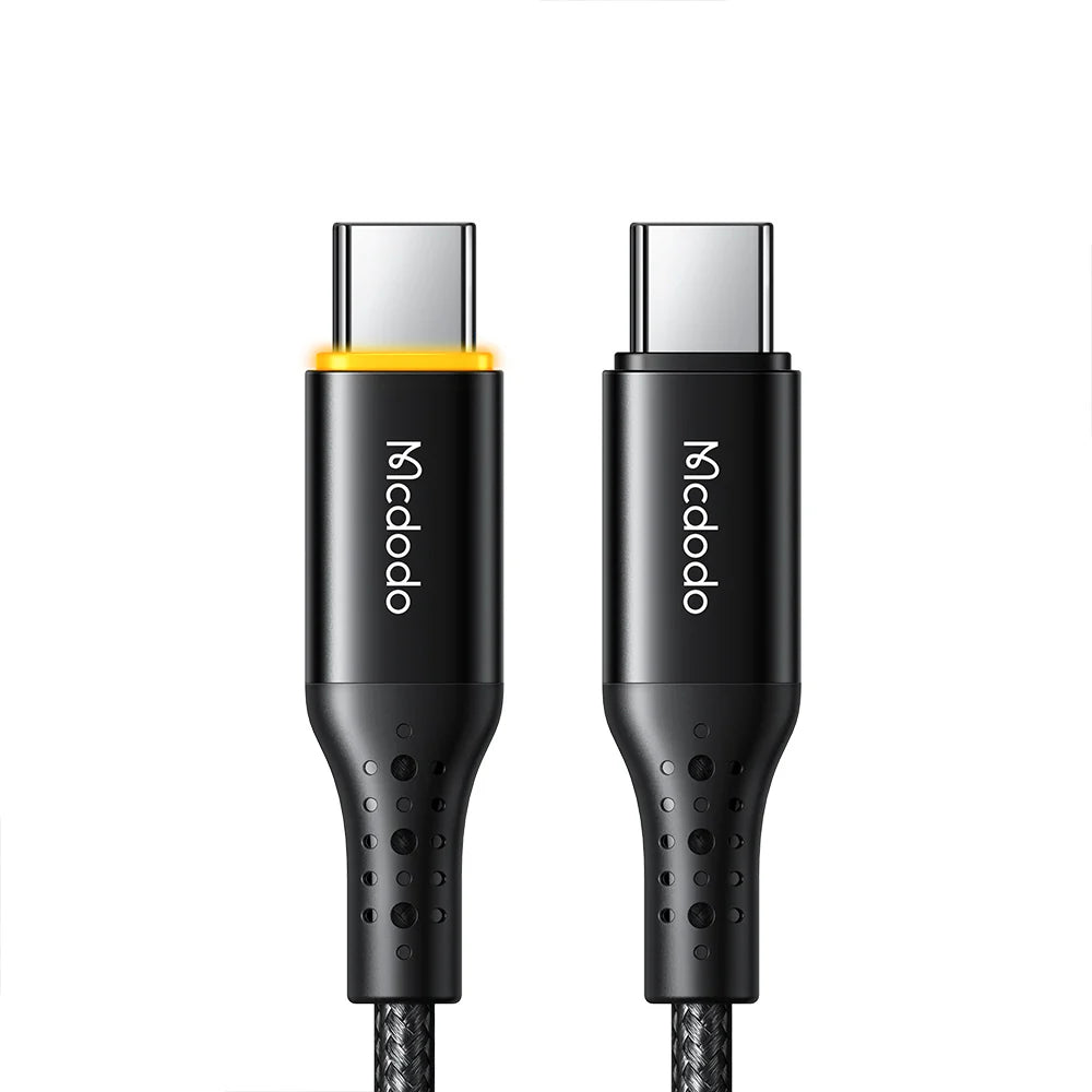 Mcdodo USB-C to USB-C cable PD 100W 1.2m - كيبل يو اس بي سي الى يو اس بي سي سريع الشحن بقدرى 100واط وطول 1.2متر من مكدودو