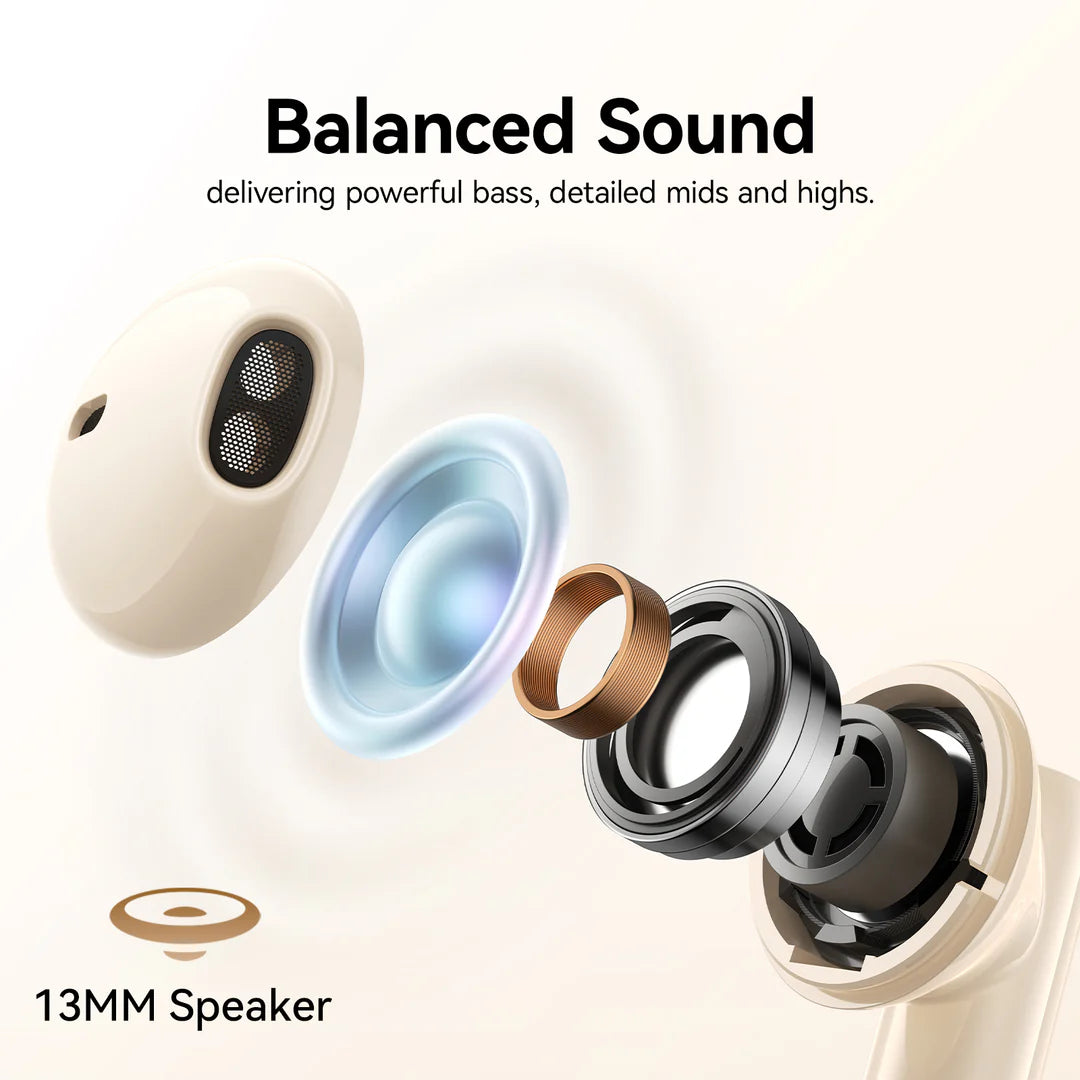 سماعات جويرووم جي بودز JR-PB3 اللاسلكية, بلوتوث 5.4 مع 20 ساعة تشغيل | JOYROOM Jpods Series JR-PB3 True Wireless Bluetooth 5.4 Earbuds – 20H Playtime