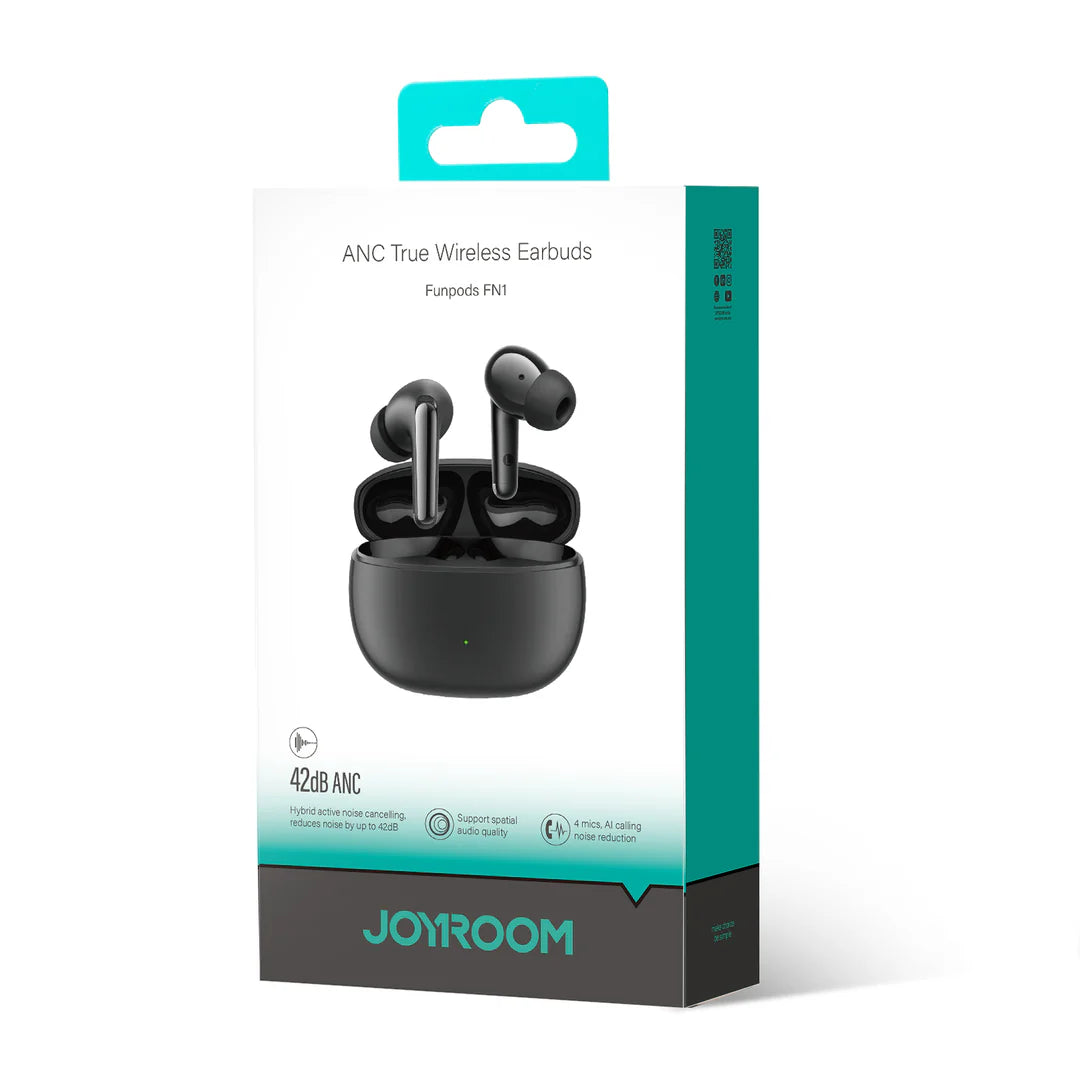 سماعات جويرووم JR-FN1 اللاسلكية بخاصية إلغاء الضوضاء, تشغيل حتى 35 ساعة | JOYROOM JR-FN1 ANC True Wireless earphones, 35H Playtime