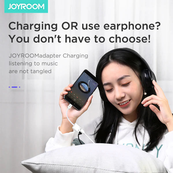 JOYROOM SH-C1 type-c to 3.5mm audio conversion cable/ type-c- محول صوت جوي روم تايب سي للشحن والموسيقى