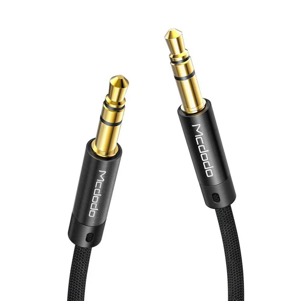 Mcdodo 3.5mm AUX Jack to 3.5mm AUX Jack Cable 1.2m - ماكدودو 3.5 ملم اوكس جاك إلى 3.5 ملم اوكس جاك كابل 1.2 متر