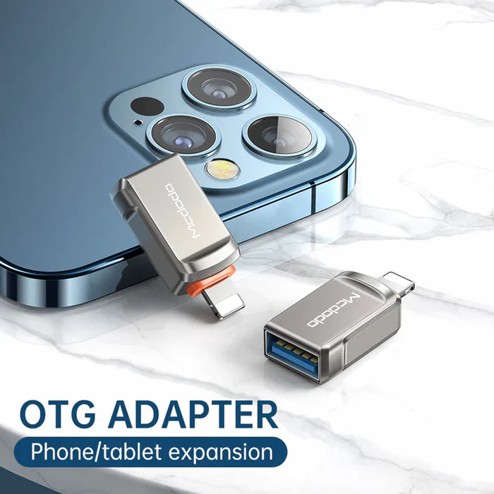 Mcdodo OTG USB-A 3.0 to Lightning Adapter - محول او تي جي يو اس بي أ الى لايتننغ من مكدودو