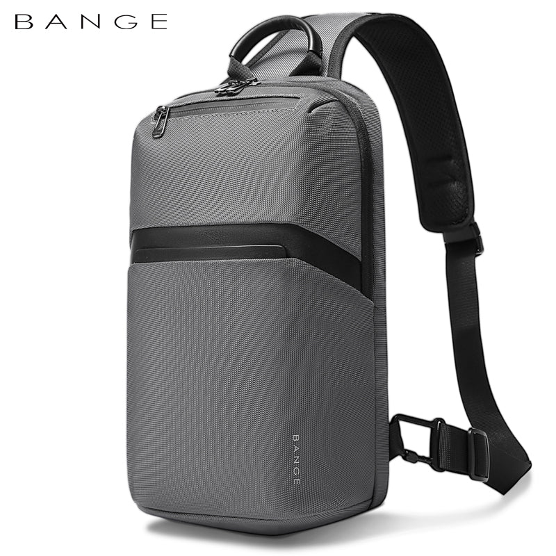 BANGE Multi-functional Men's Oxford Crossbody Anti-theft Shoulder Chest Bag with USB Port | حقيبة كتف رجالية من بانجي متعددة الاستعمالات ومقاومة للماء, مع منفذ يو اس بي