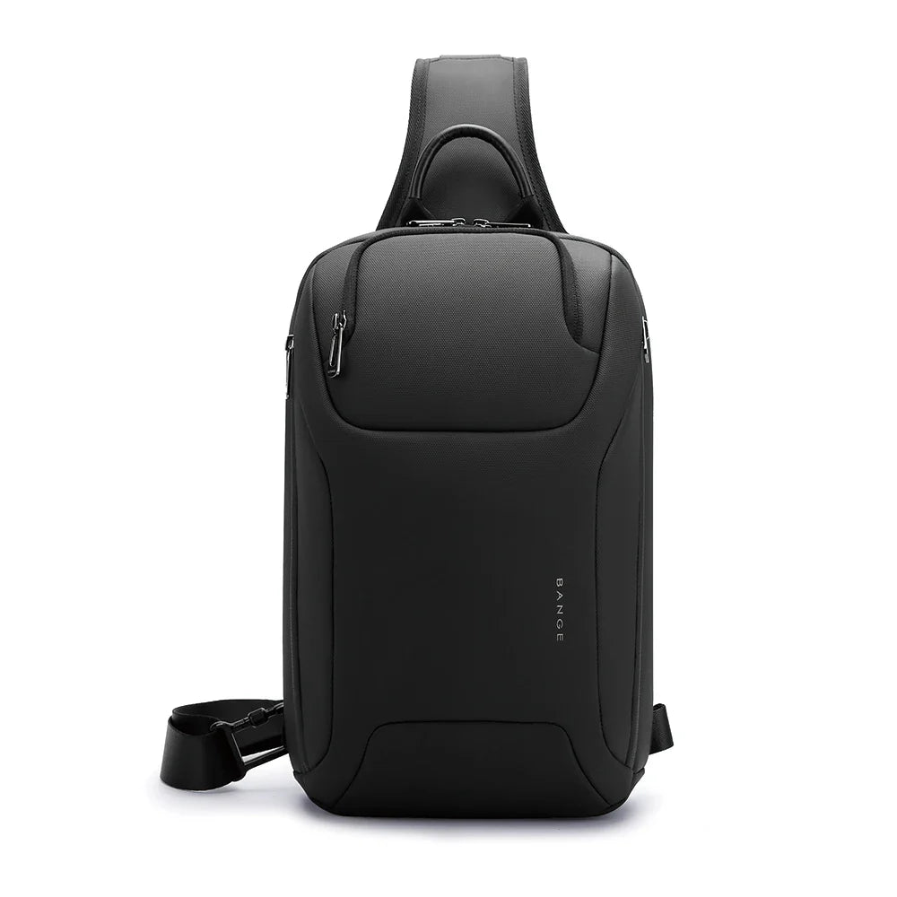 BANGE 8031 Men’s Waterproof Anti-Theft Chest Bag | حقيبة كتف رجالية من بانجي, ضد الماء ومضادة للسرقة