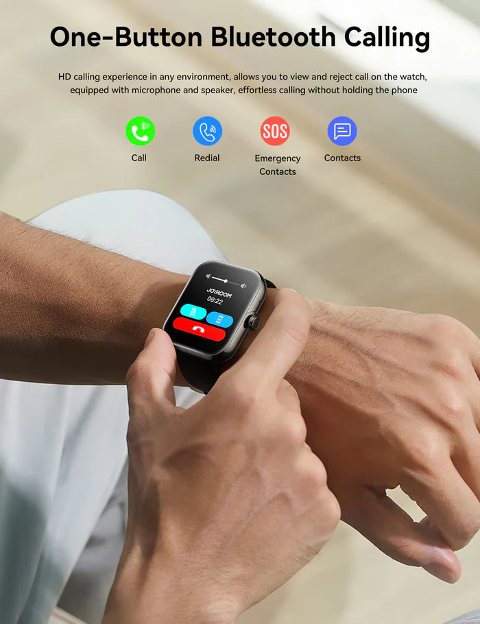 JOYROOM JR-FT5 Plus Smart Watch 1.96" with Bluetooth Calls - JOYROOM JR-FT5 Plus ساعة ذكية بشاشة 1.96 ومكالمات بلوتوث