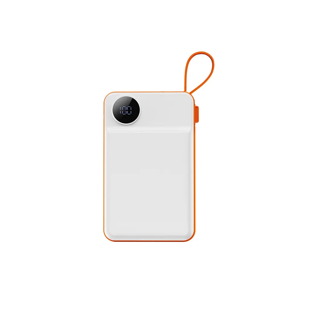 WiWU Wi-P007 CORE 22.5W 10,000mAh Power Bank with Built in Cable - باور بانك ويوو كور بسعة 10000ميلي أمبير شحن سريع 22.5 واط مع كابلات مدمجة