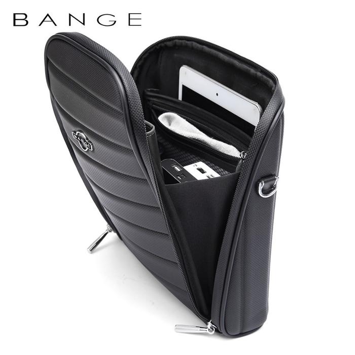 حقيبة كتف بانجي YD252 الرجالية للاعمال - اسود | BANGE YD252 Sling Shoulder Messenger Bag for Men – Black