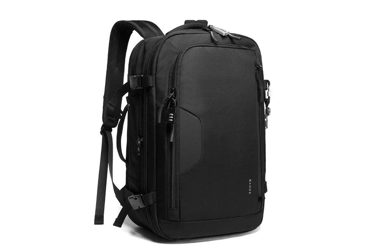 حقيبة ظهر بانجي بسعة كبيرة ضد السرقة ومقاومة للماء - اسود | BANGE Men Large-Capacity Anti-Theft Waterproof Backpack – Black