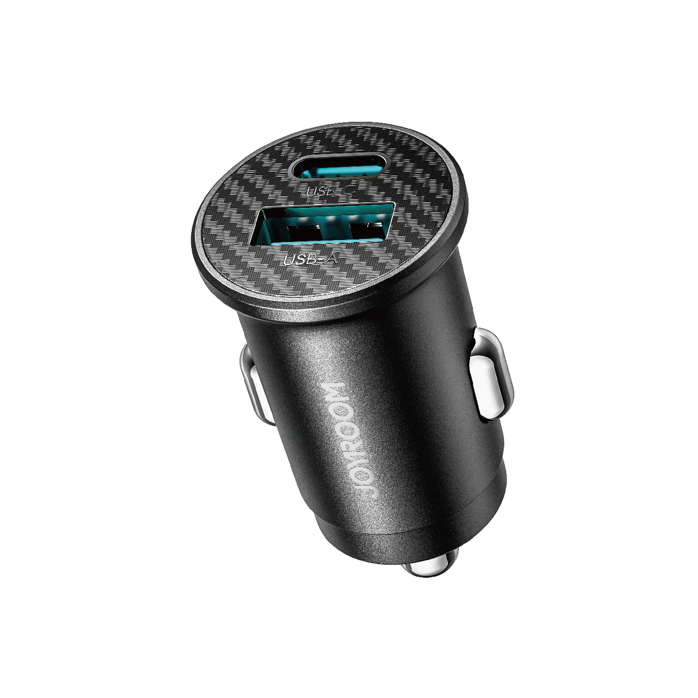Joyroom JR-CCN04 60W A+C Mini Metal Car Charger – شاحن سيارة معدني جويروم ميني بقوة 60 واط | منفذين A+C