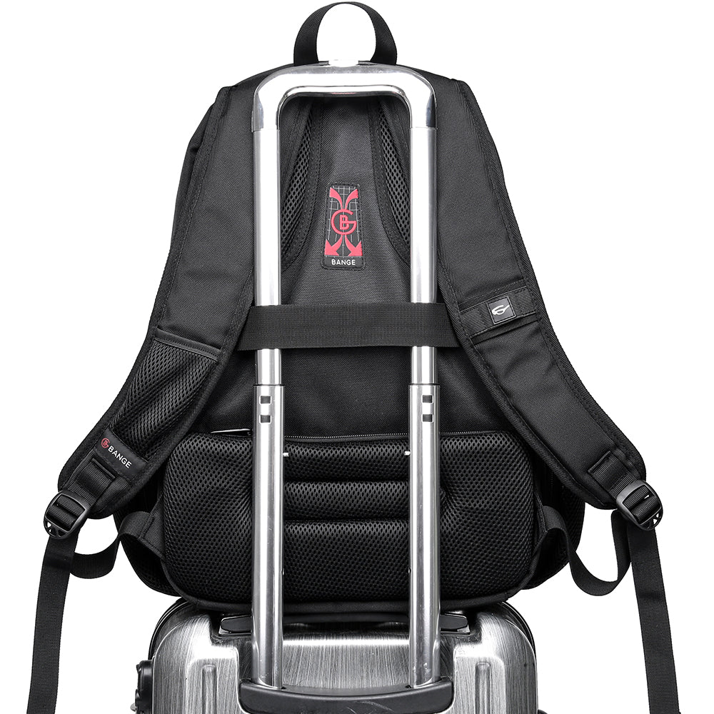 حقيبة ظهر بانجي 1903 للاعمال واللابتوب, مقاومة للماء ومضادة للسرقة مع منفذ يو اس بي | BANGE 1903 Waterproof Anti-Theft Business Laptop Backpack with USB Charging