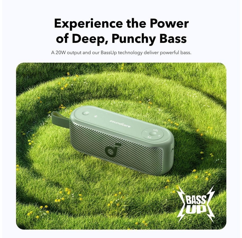 سماعة انكر ساوندكور موشن X100 اللاسلكية المحمولة, بطارية تدوم حتى 12 ساعة | Anker Soundcore Motion X100 Portable Wireless Speaker, 12H Playtime