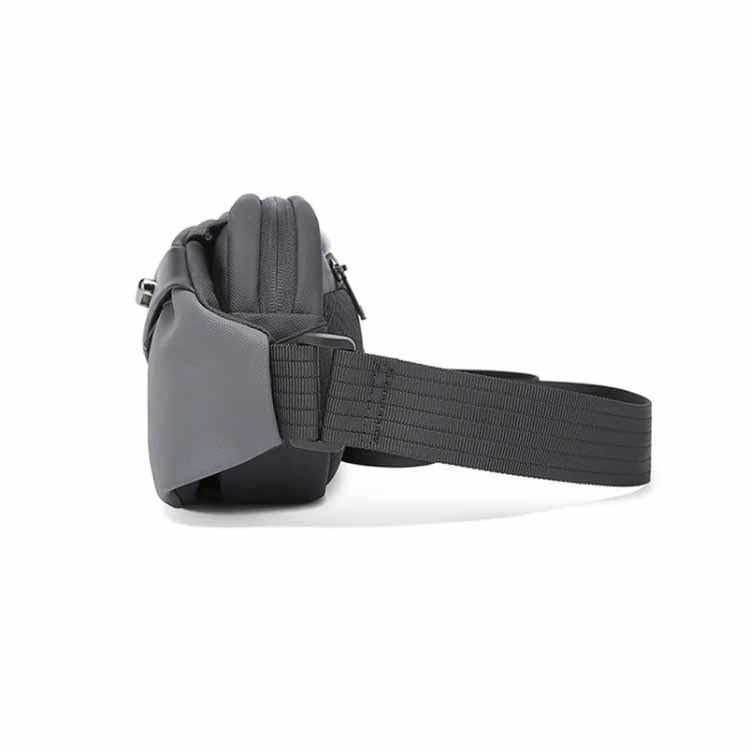 BANGE Men Waterproof Business Casual Chest Bag Messenger Bag - Gray | حقيبة كتف رجالية من بانجي, مقاومة للماء بتصميم عملي - رمادي