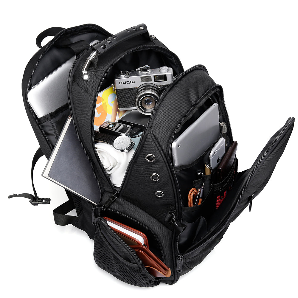 حقيبة ظهر بانجي 1903 للاعمال واللابتوب, مقاومة للماء ومضادة للسرقة مع منفذ يو اس بي | BANGE 1903 Waterproof Anti-Theft Business Laptop Backpack with USB Charging