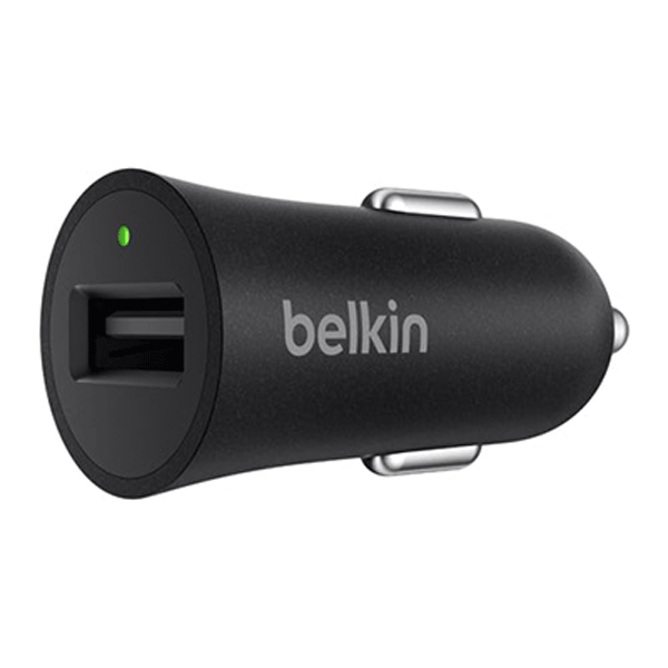 Belkin Quick Charge 3.0 Car Charger with USB-A to USB-C Cable (USB Type-C) - شاحن سيارة من بلكين كويك شارجر 3.0 مع كابل يو اس بي أ إلى يو اس بي سي