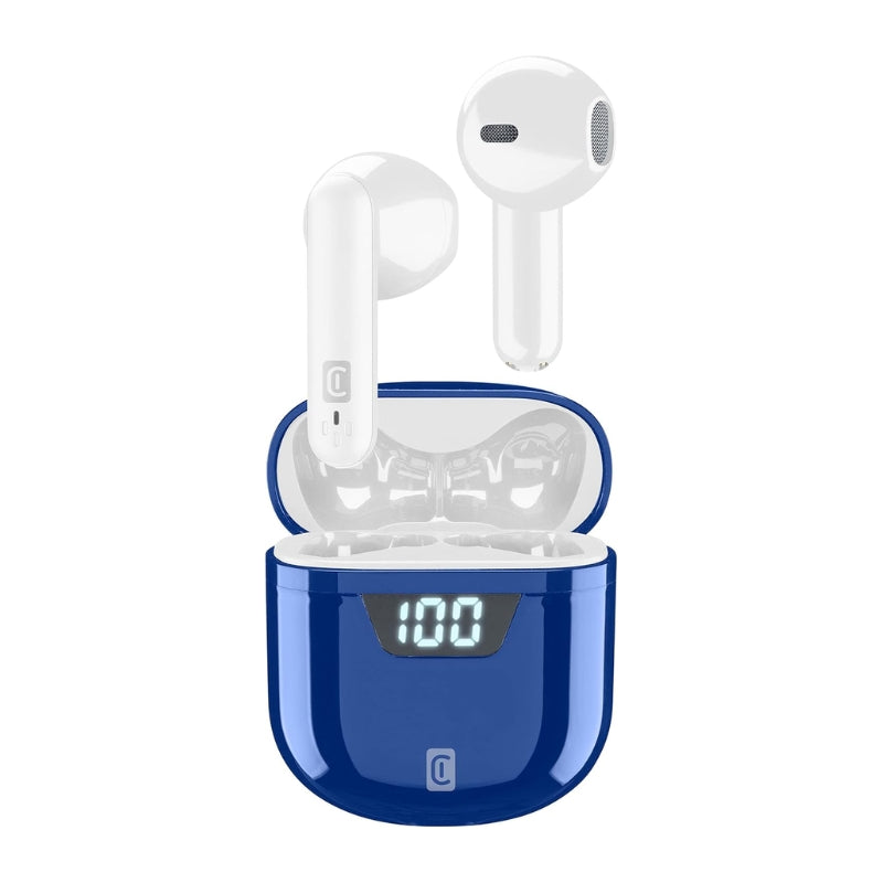 Cellularline SEEK HiFi Bluetooth Earbuds with LED Case - سماعة Cellularline SEEK بلوتوث HiFi مع شاشة بطارية