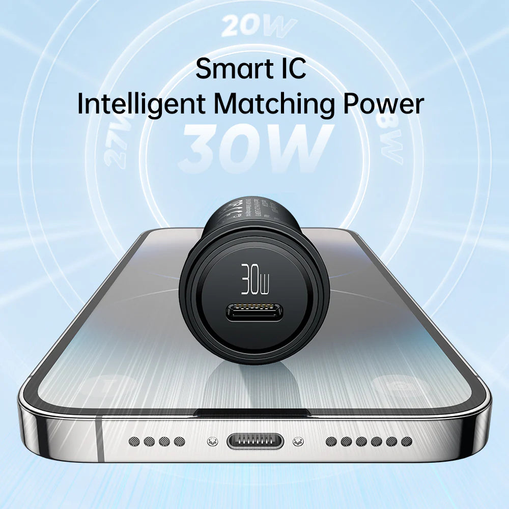 Mcdodo 30W USB C PD Fast Car Charger - شاحن سيارة يمنففذ يو اس بي سي سريع الشحن بقدرة 30 واط من مكدودو