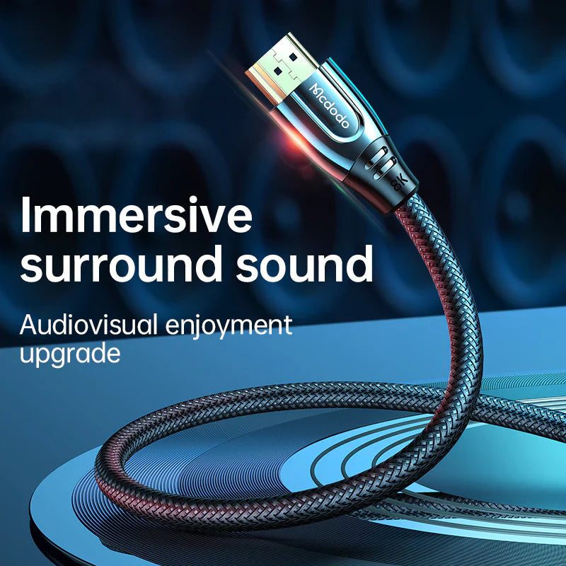 Mcdodo 8K HDMI to HDMI 2.1 Cable 2m - 8k كيبل ماكدودو اتش دي ام اي إلى اتش دي ام اي 2.1 بطول 2 متر