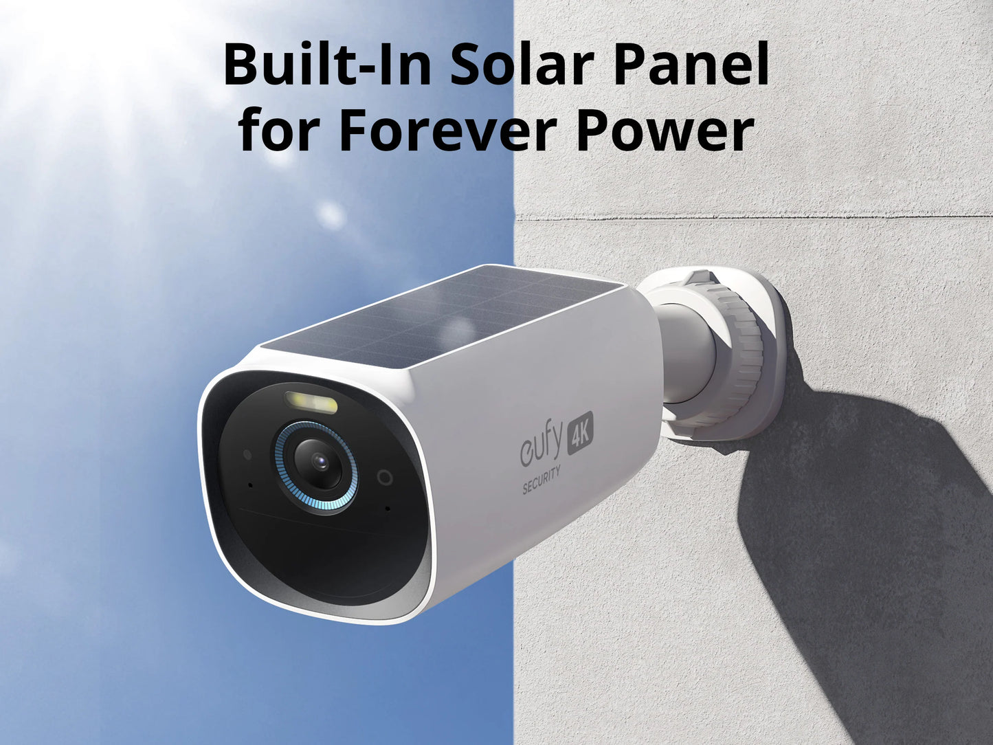 كاميرا اضافية يوفي كام S330 اللاسلكية, دقة 4K, طاقة شمسية | Anker eufyCam S330 Add-On Camera – 4K, Solar Power