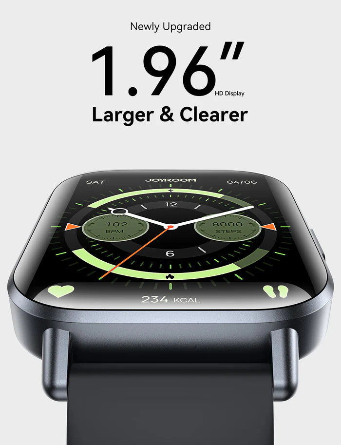 JOYROOM JR-FT3S Smartwatch 1.96" Display, 93 Sports Modes - ساعة جويروم الذكية بشاشة 1.96" ومكالمات بلوتوث