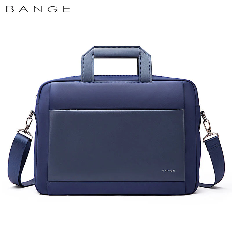حقيبة كتف بانجي للابتوب مقاومة للماء - ازرق | BANGE Laptop Shoulder Bag – Blue