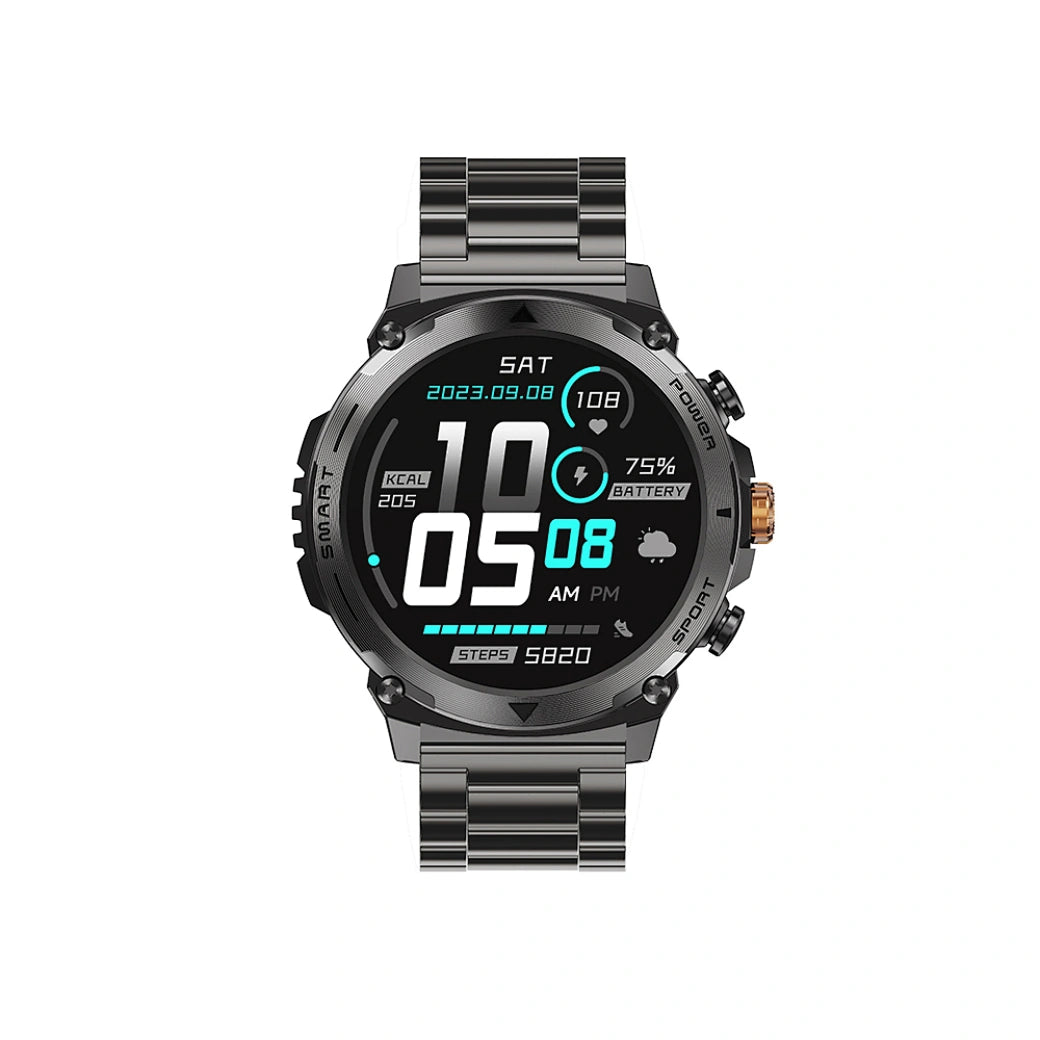 WiWU SW03 Smart Watch – 1.43" AMOLED, IP68 Waterproof - ساعة ويوو الذكية 1.43 بوصة، مقاومة للماء IP68