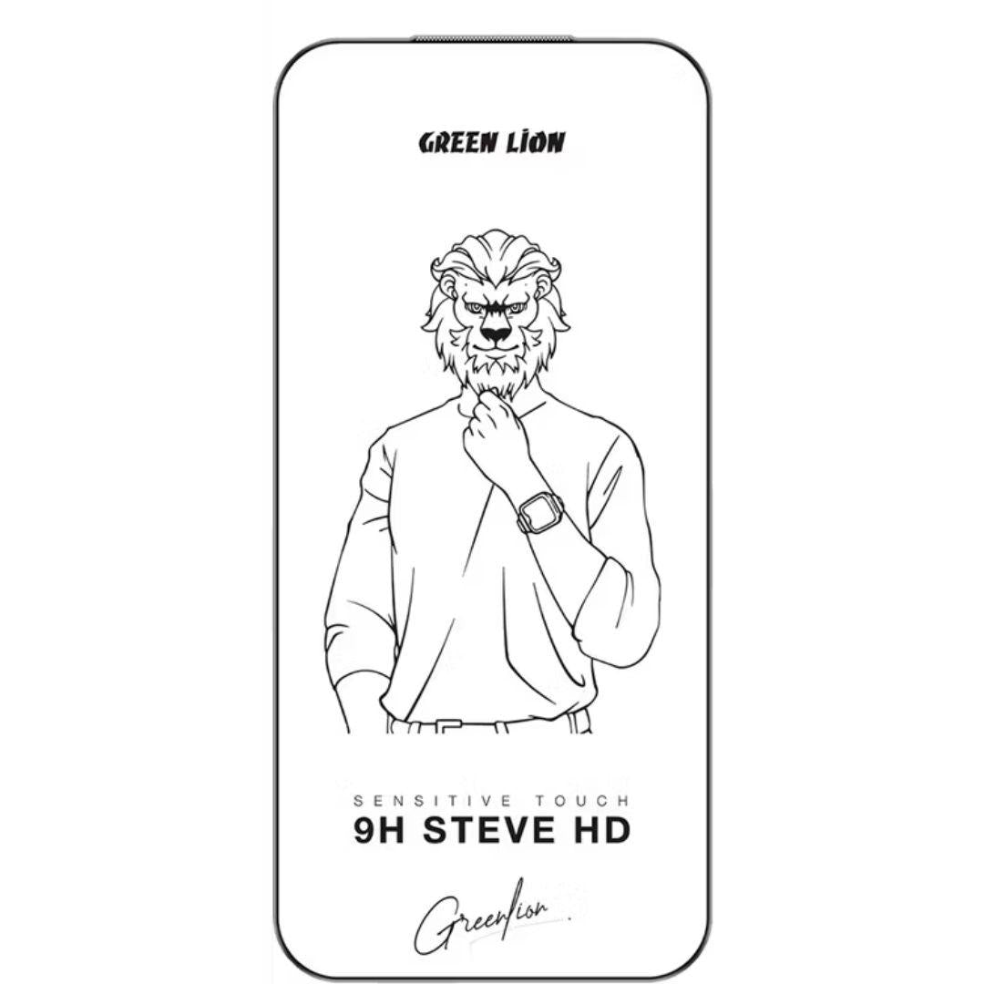 واقي شاشة جرين لايون ستيف HD بصلابة 9H لهاتف ايفون 17 / 17 برو / 17 برو ماكس - شفاف | Green Lion 9H Steve HD Screen Protector For iPhone 17 / 17 Pro / 17 Pro Max - Clear