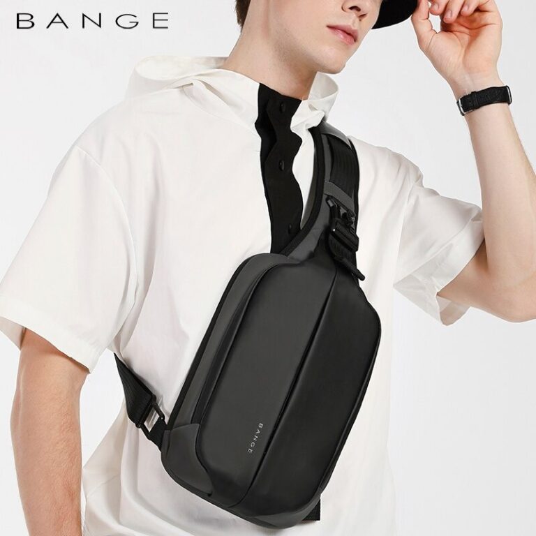 Bange Wolux Multi Compartment Water-Resistant Sling Bag - Black | حقيبة متعددة الجيوب مقاومة للماء من بانج - اسود