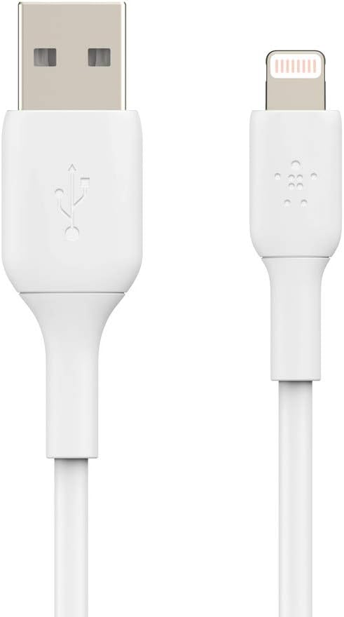 Belkin Lightning to USB-A Cable 2M - بلكن كيبل لايتنينج من بوست تشارج - 6.6 قدم / 2 متر