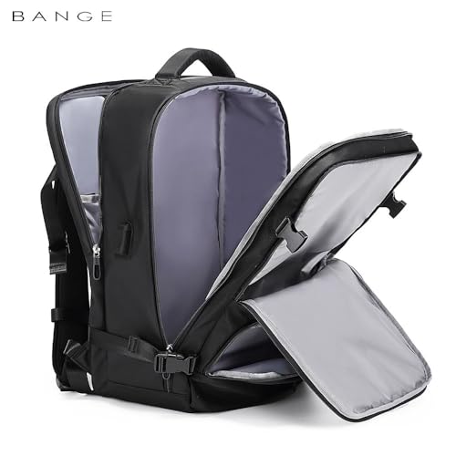 حقيبة ظهر بانجي 1800 مضادة للسرقة للرجال والنساء - اسود | BANGE 1800 Men & Women Anti-Theft Laptop Backpack – Black