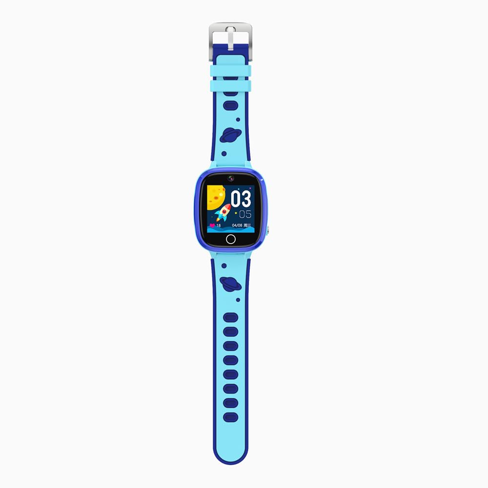 ساعة ذكية للاطفال من بورودو بلو, 4G مع تتبع جي بي اس | Porodo Blue 4G Kids GPS Smart Watch with Setracker 2 App.