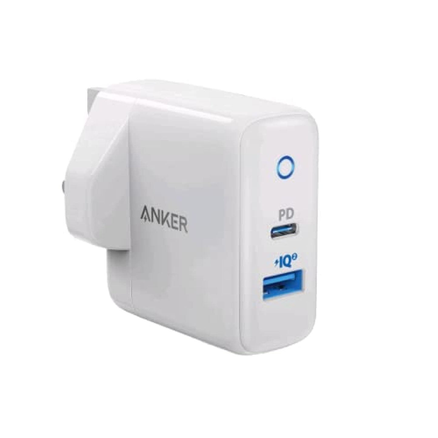 شاحن انكر باور بورت بقدرة 20 واط منفذين يو اس بي و15 واط يو اس بي أ - Anker PowerPort PD+ 2 20W 2-Port USB-C & 15W USB- A